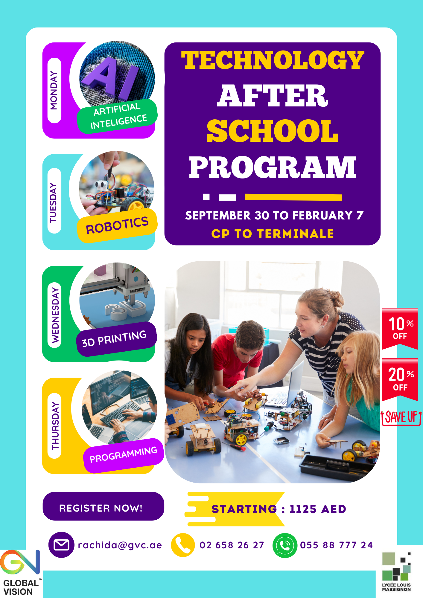 Technology After School Program Flyer -